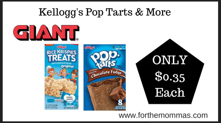 Giant Deal on Kelloggs Pop Tarts & More