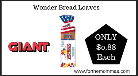 Giant Deal on Wonder Bread Loaves