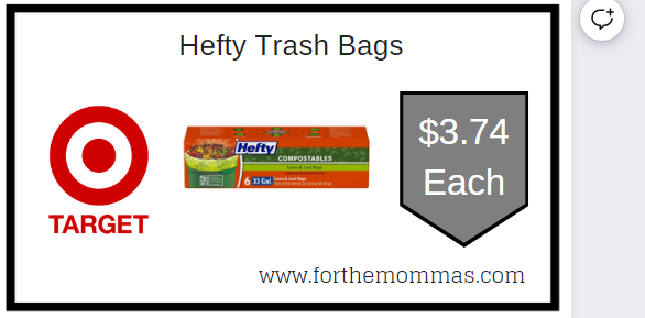 Hefty Trash bags Target
