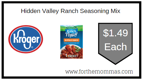 Hidden Valley Ranch Seasoning Mix Kroger1