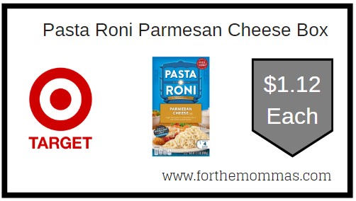 Pasta Roni Parmesan Cheese Box Target