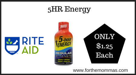 Rite Aid Deal on 5HR Energy