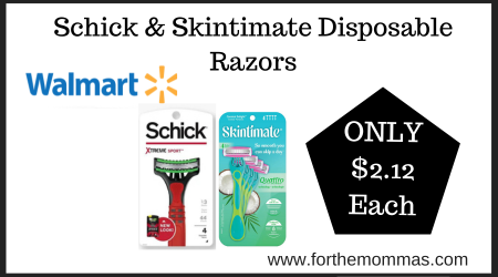 Schick & Skintimate Disposable Razors