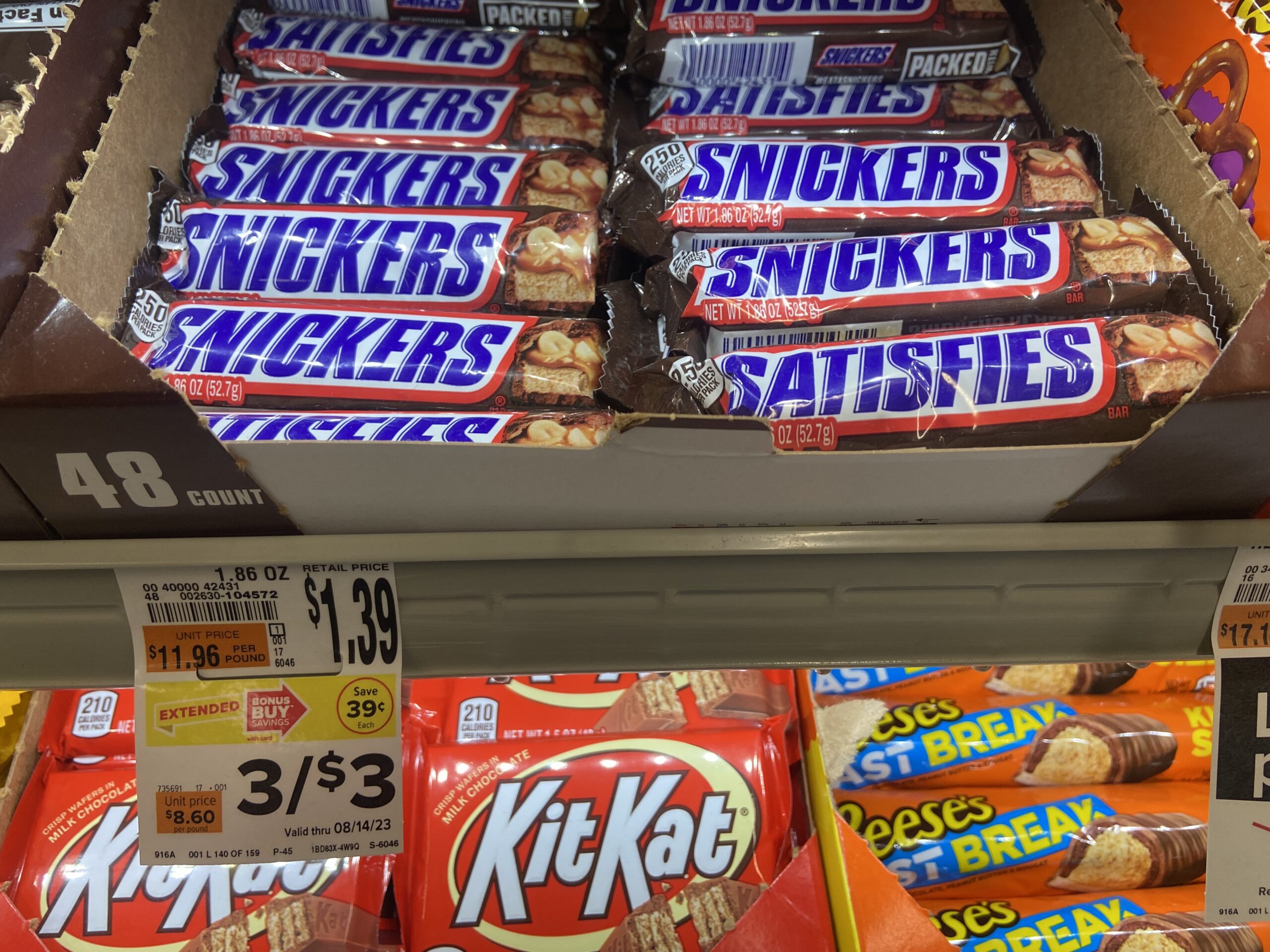 Snickers Single Candy Bars