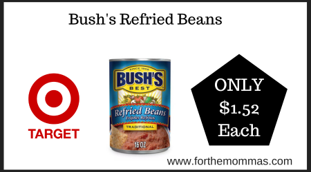 Target Deal on Bushs Refried Beans
