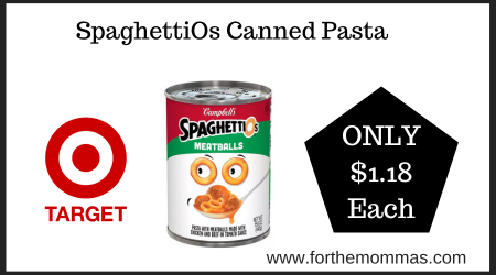 Target Deal on SpaghettiOs Canned Pasta