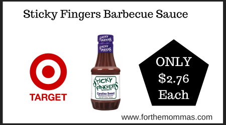 Target Deal on Sticky Fingers Barbecue Sauce