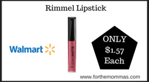 Walmart Deal on Rimmel Lipstick