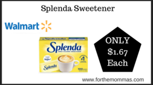 Walmart Deal on Splenda Sweetener