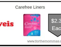 Coupon Deal at Weis on Carefree Liners