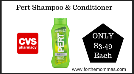 CVS Deal on Pert Shampoo & Conditioner
