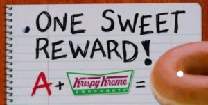 Free Krispy Kreme Donuts for As on Report Cards