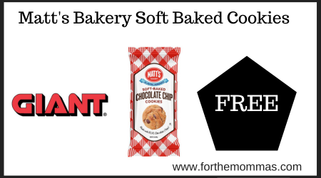 Giant Deal on Matts Bakery Soft Baked Cookies