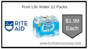 Pure life Water 12 Pack Rite Aid