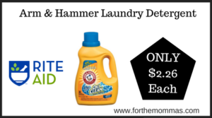 Rite Aid Deal on Arm & Hammer Laundry Detergent (2)