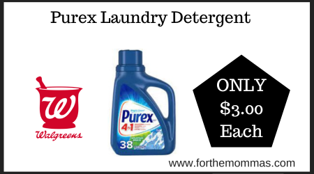 Walgreens Deal on Purex Laundry Detergent