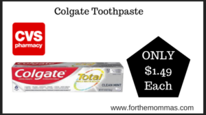 CVS Deal on Colgate Toothpaste (2)