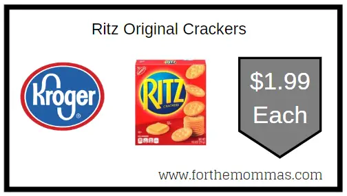 Ritz Original Crackers Kroger