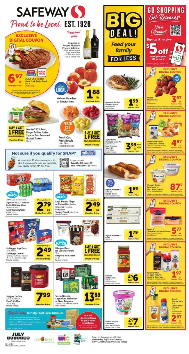 Current Safeway Weekly Ad (7/5/23 - 7/11/23)