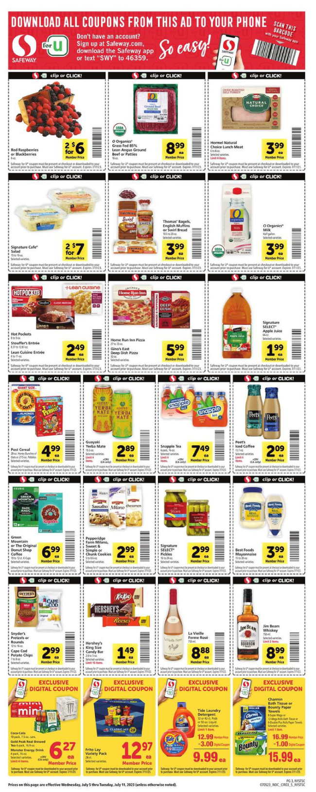 Current Safeway Weekly Ad (7/5/23 - 7/11/23)