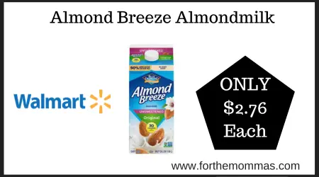 Coupon Deal at Walmart on Almond Breeze Almondmilk