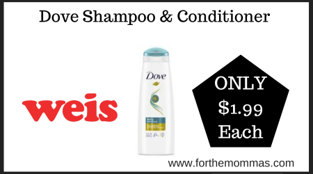 Weis Deal on Dove Shampoo & Conditioner
