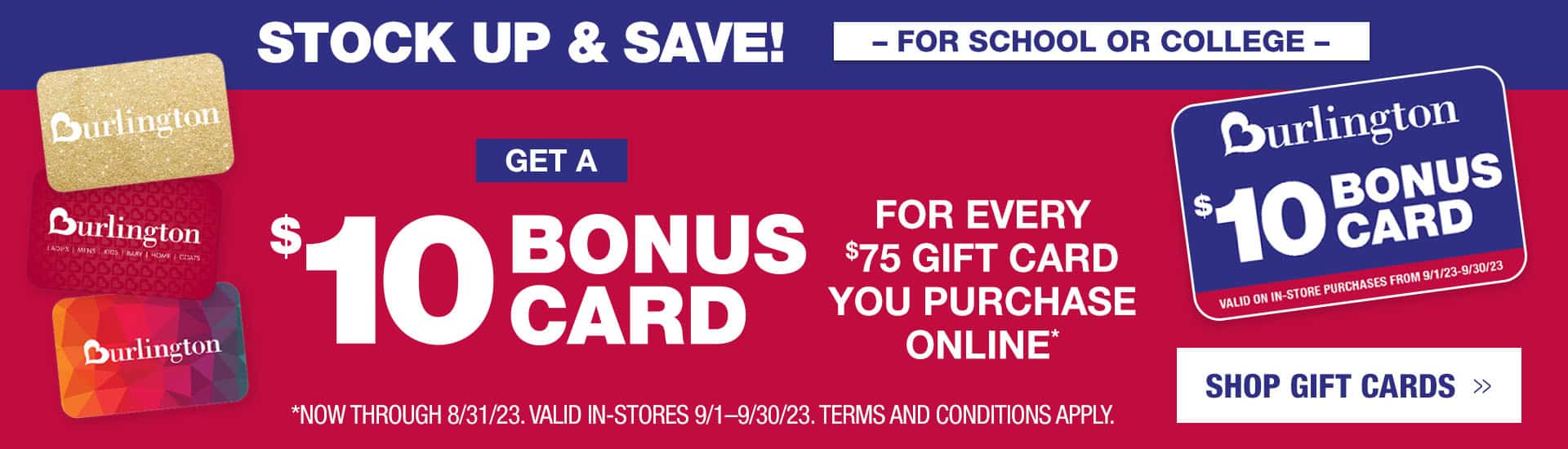 Burlington coat shop factory coupon code