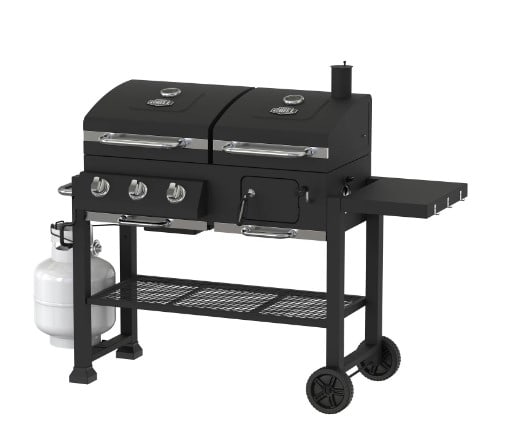 Expert Grill 3 Burner 2-in-1 Dual Fuel Gas and Charcoal Combo Grill ...