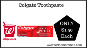 Walgreens Deal on Colgate Toothpaste (1)