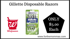 Walgreens Deal on Gillette Disposable Razors (1)