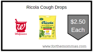 Ricola Cough Drops Walgreens