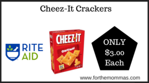 Rite Aid Deal on Cheez-It Crackers (2)