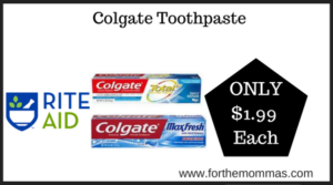 Rite Aid Deal on Colgate Toothpaste