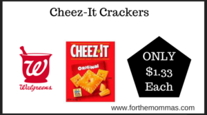 Walgreens Deal on Cheez-It Crackers