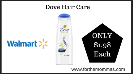 Walmart Deal on Dove Hair Care