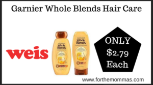 Weis Deal on Garnier Whole Blends Hair Care (1)