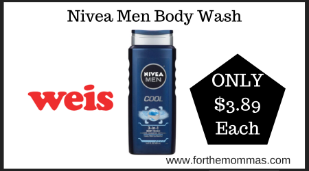 Weis Deal on Nivea Men Body Wash