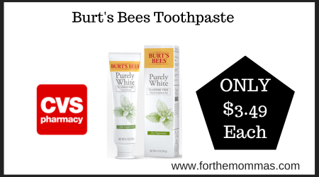 CVS Deal on Burts Bees Toothpaste (2)