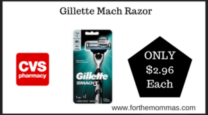 CVS Deal on Gillette Mach Razor