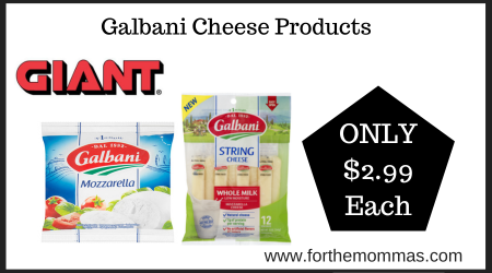 Giant Deal on Galbani Cheese Products
