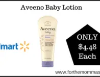 Walmart Deal on Aveeno Baby Lotion