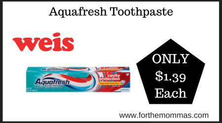 Weis Deal on Aquafresh Toothpaste (3)
