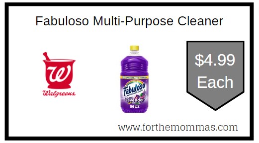 Coupon Deal at Walgreens on Fabuloso Multi-Purpose Cleaner