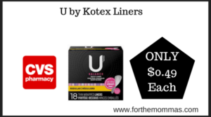 CVS Deal on U by Kotex Liners (3)