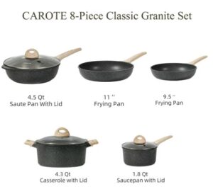 Carote Nonstick Pots and Pans Set,