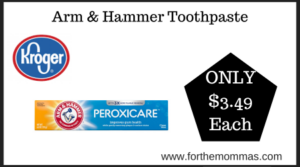 Kroger Deal on Arm & Hammer Toothpaste (1)