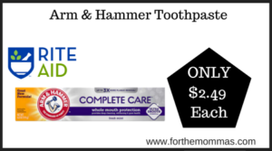 Rite Aid Deal on Arm & Hammer Toothpaste (3)