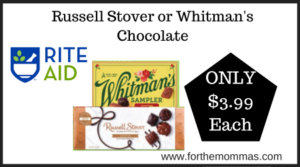 Rite Aid Deal on Russell Stover or Whitmans Chocolate (2)