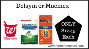 Walgreens Deal on Delsym or Mucinex