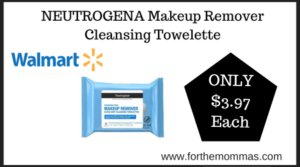 Walmart Deal on NEUTROGENA Makeup Remover Cleansing Towelette